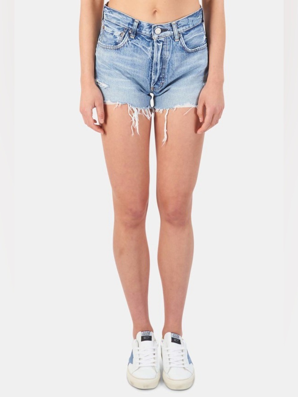 Moussy Vintage Shirley Shorts in Light Blue Size 30 EUC 139 - Picture 2 of 9